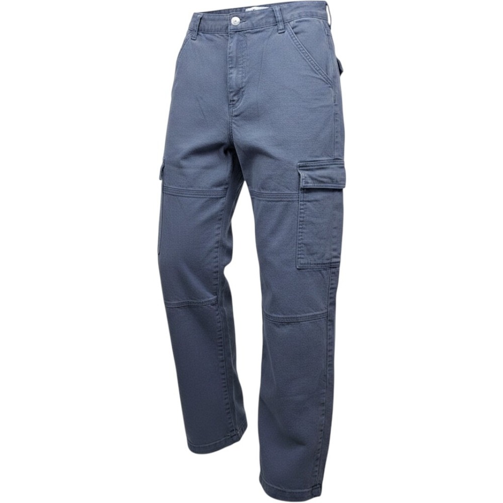 S.O.N.G. Cargo Pants Women 9/29 Slate Dark Gray Good Utility Straight Leg Cotton